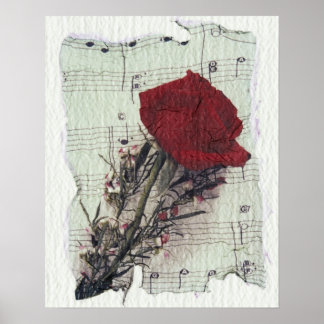 <Rose and Music>från Kim Koza 2 Poster