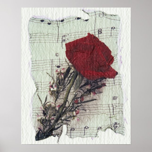 <Rose and Music>från Kim Koza 2 Poster (Framsidan)