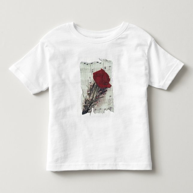 <Rose and Music> vid Kim Koza 2 Tee Shirt (Framsida)