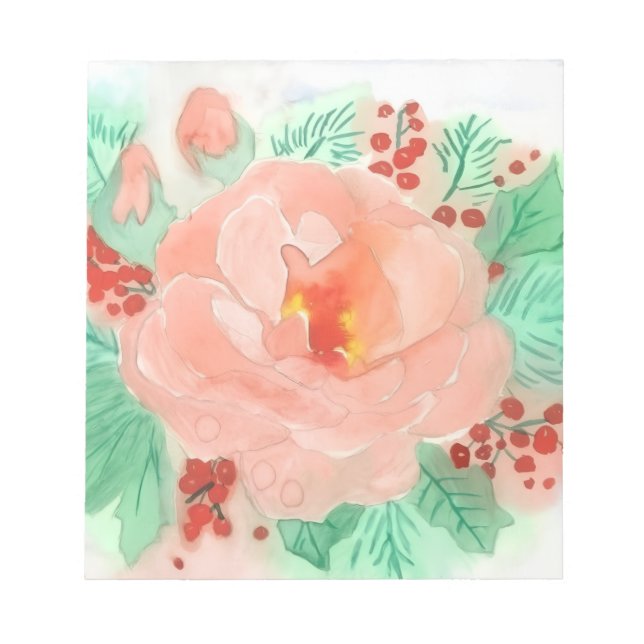 Rose aquarelle française anteckningsblock (Framsida)