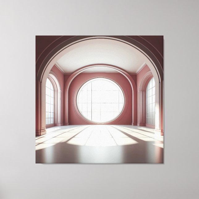 Rose Arch Window Hall Canvastryck (Framsida)