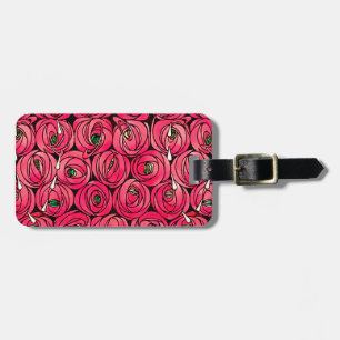Rose Art Nouveau Rennie Macintosh Grafik Bagagebricka