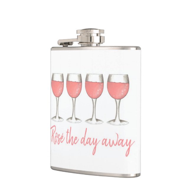 Rosé Away Rosa ros Glass Vin Älskare Fickplunta (Vänster)