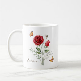 Rose Birth Month Flower Kaffemugg