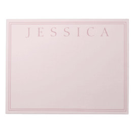 Rose Blush | Ditt Namn Anteckningsblock