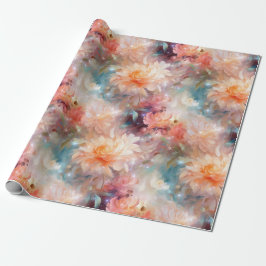 Rose Blush Peach Orange Floral Wedding Presentpapper