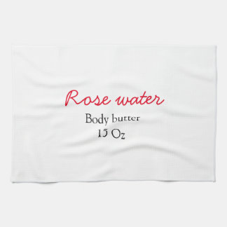 Rose body butter add your text name custom weight  kökshandduk