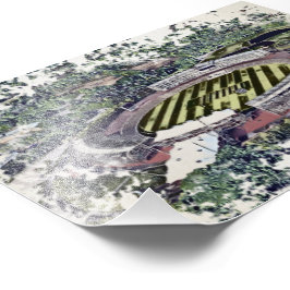 Rose Bowl Southampton Cricket Ground Artistic Fototryck