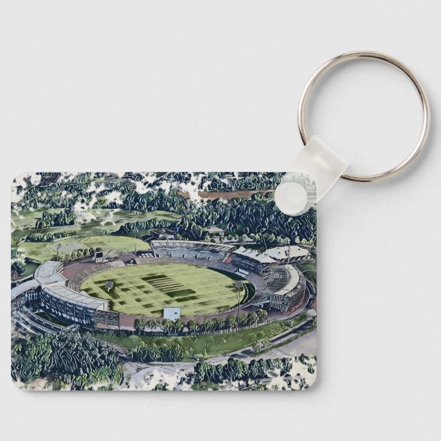 Rose Bowl Southampton Cricket Ground Artistic Nyckelring (Framsida)