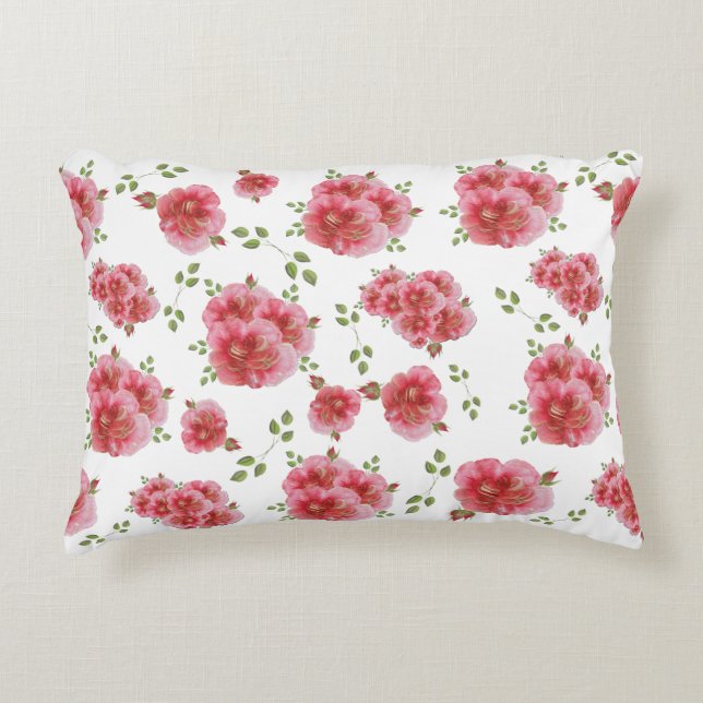 Rose Bunches Pillow Prydnadskudde (Framsidan)