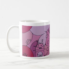 Rose cat kaffemugg