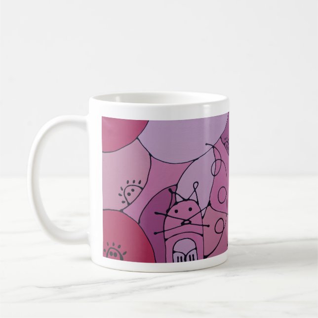 Rose cat kaffemugg (Vänster)