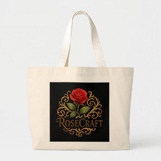 Rose Craft Blommig Handväskor Jumbo Tygkasse