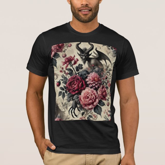🔥 Rose Crematory – Gothic Wearable Art T Shirt (Framsida)