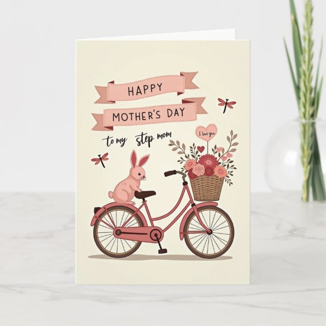 Rose Cykel Morsdagskort Kort (Framsida)