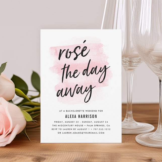 Rosé Dagen innan inbjudan till Bachelorette Helg (Skapare uppladdad)