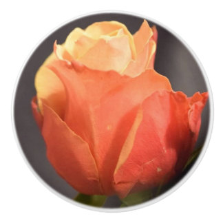 rose flower ceramic pull knopp