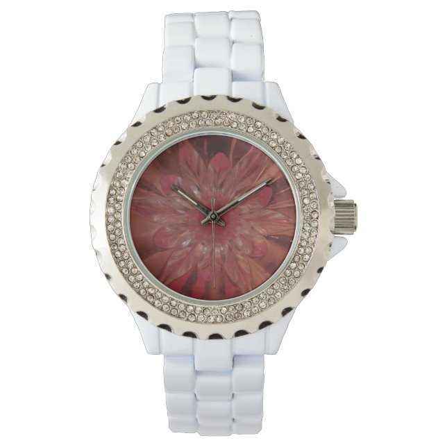 Rosé Flower Rosa Watch Armbandsur (Framsida)
