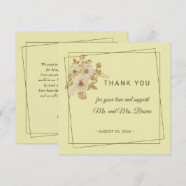 Rose Frame – Celestial Yellow Wedding Tack Kort
