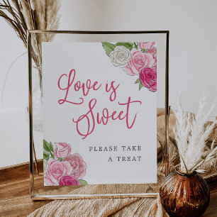 Rosé Garden "Kärlek is Sweet" Favoriter & Treats-t Poster