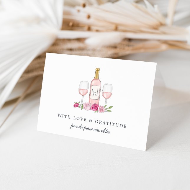 Rosé Garden Personlig Tack Kort (Skapare uppladdad)