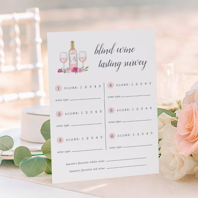 Rosé Garden | Vinstarvning Betygskort (Skapare uppladdad)