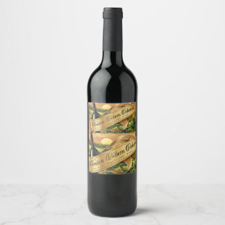 Rosé Gnistrande Vin Bröllopsfest Mini Gnistrande  Vinflaska Etikett