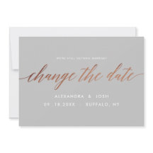 Rose Gold Ändra datum Bröllopsuppskjutning