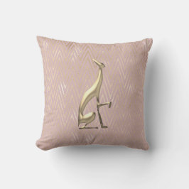 Rose Gold Art Deco Pink Decorative Pillow Kudde