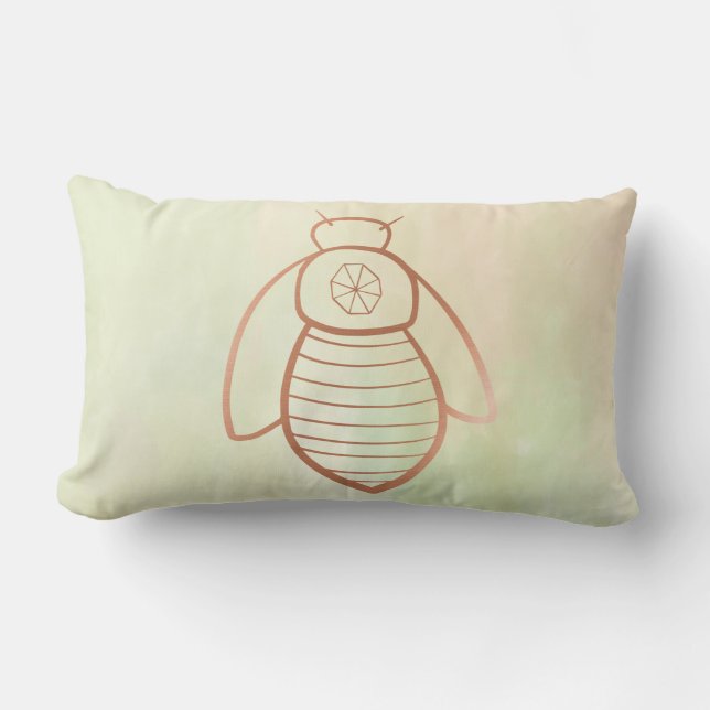 Rose Gold Bissymbol Lumbarkudde (Framsida)