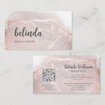 Rose Gold Bläckstensmarmor | QR-kod