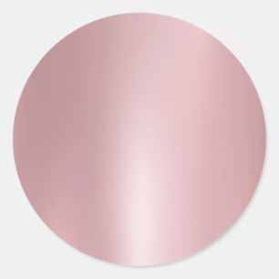 Rose Gold Blank Elegant Modern Mall Trendy Runt Klistermärke
