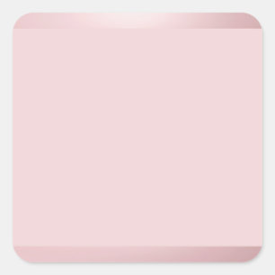 Rose Gold Blank Mall För Addera Din Text Elegant Fyrkantigt Klistermärke