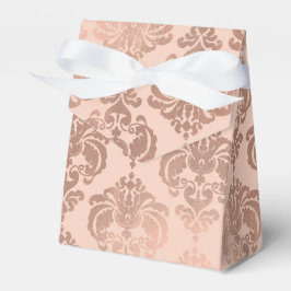 Rose Gold Blush Rosa Modern Glam Damask Presentaskar