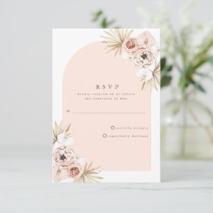 Rose Gold Boho Strandbröllop OSA Kort