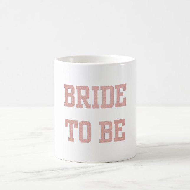 Rose Gold Brud att bli Kaffemugg (Center)