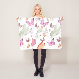 rose gold butterfly fleecefilt