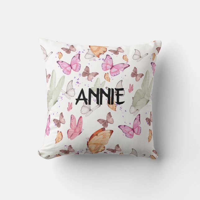 rose gold butterfly kudde (Framsida)