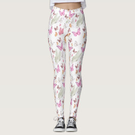 rose gold butterfly leggings