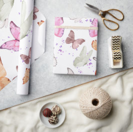 rose gold butterfly presentpapper