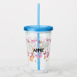 rose gold butterfly take away mugg