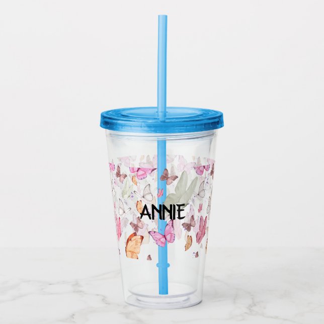 rose gold butterfly take away mugg (Framsida)