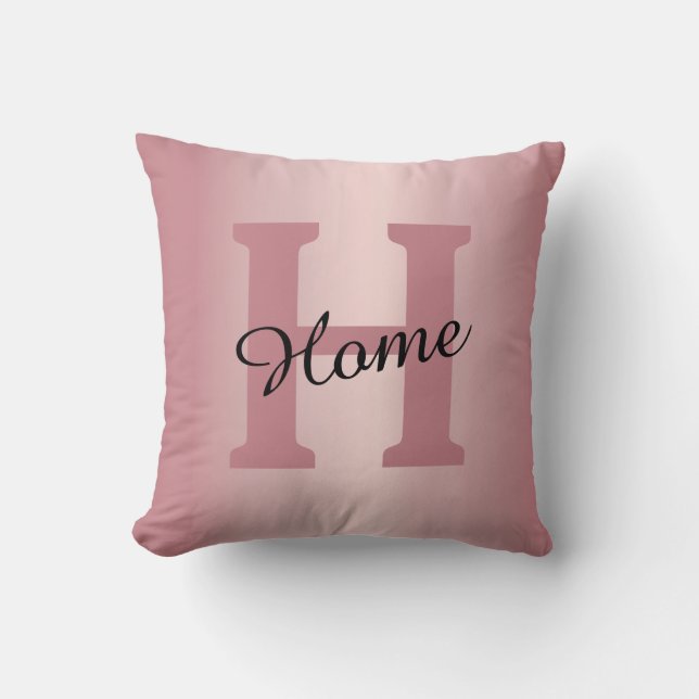 Rose Gold Custom Throw Pillow Kudde (Framsida)