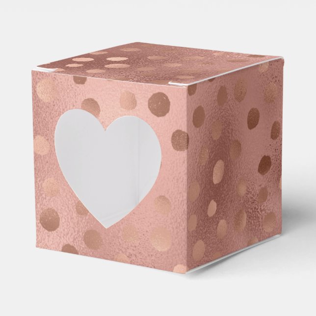 Rose Gold Doodle-prickar Presentaskar (Framsidan Sidan)
