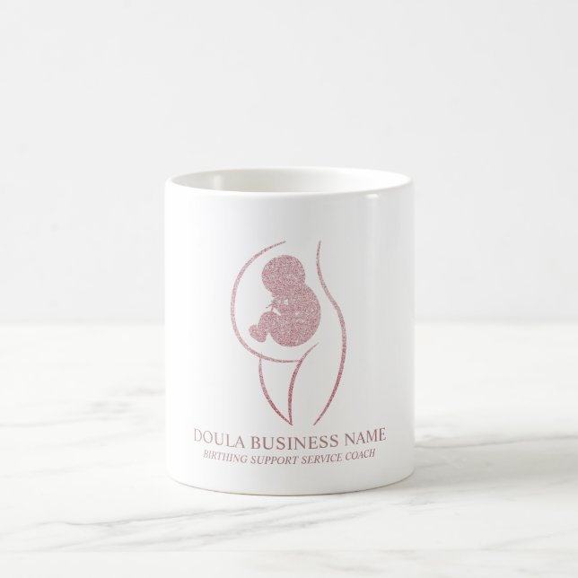 Rose Gold Doula Förlossning Kaffemugg (Center)
