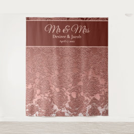 Rose Gold Elegant Fotobås Bröllopsbakgrund