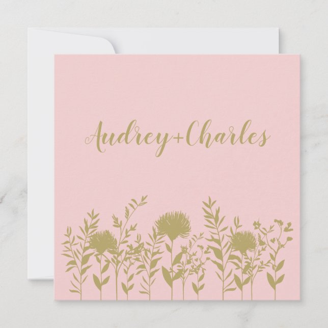 Rose Gold Elegant, Modern and Minimalist Twigs (Framsida)