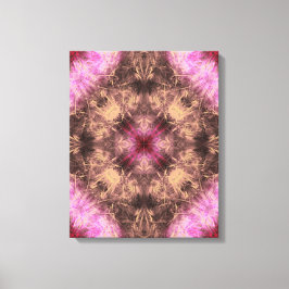 Rose Gold Energy Kaleidoscope Fractal Art Canvastryck
