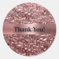 Rose Gold Flytande Krom Metallisk Chic Festpresent