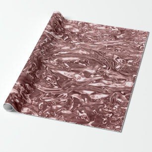 Rose Gold Flytande Krom Metallisk Chic Glamour Par Presentpapper